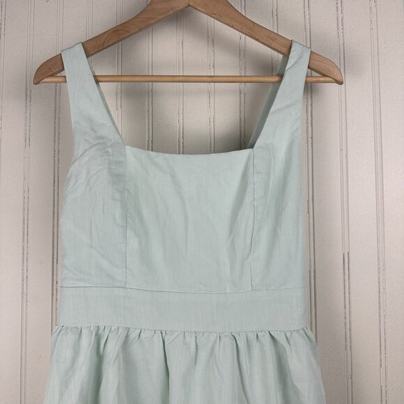 Mi Ami Mint Green Dress in Size Medium - Square neck, Pockets, Above the Knee - Picture 2 of 10